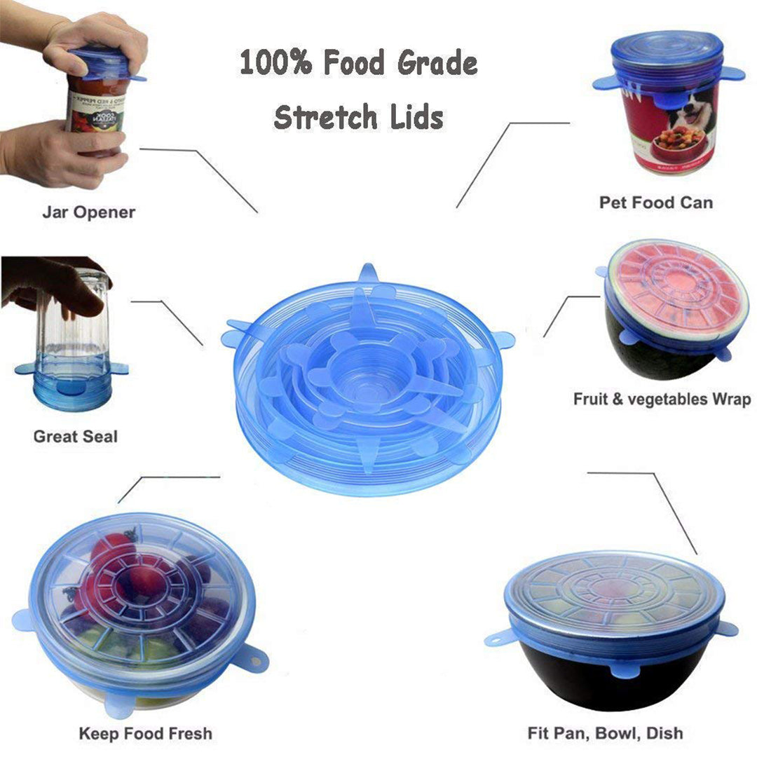 Silicone Reusable Stretch Lids