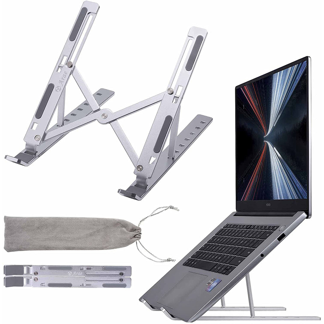Aluminum Laptop Stand-Silver: Elevate Your Tech Experience
