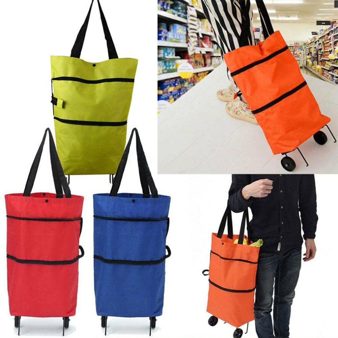 Buy Trolley Bag - Polyester Traveling, Vegetable Grocery Clothing Bags  (KDB-1458087)