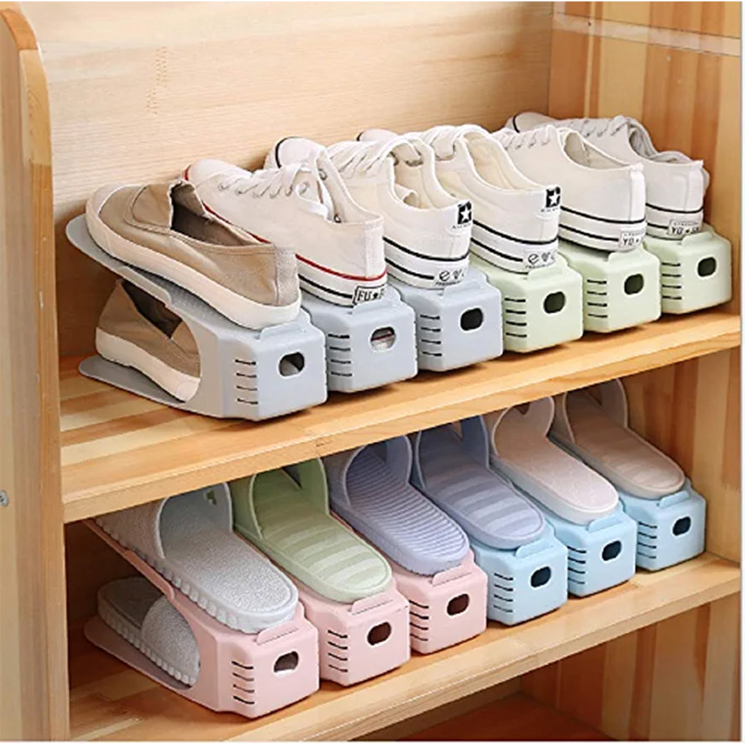 Double Deck Shoe Rack Pack of 5