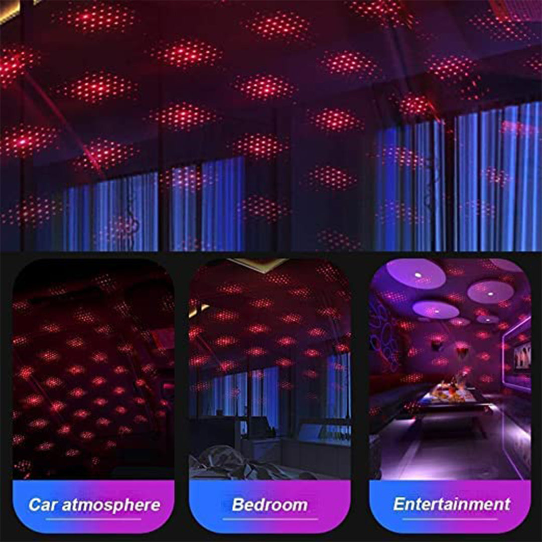 USB LED Car Roof Star Night Interior Light Atmosphere Galaxy Lamp  Accessories